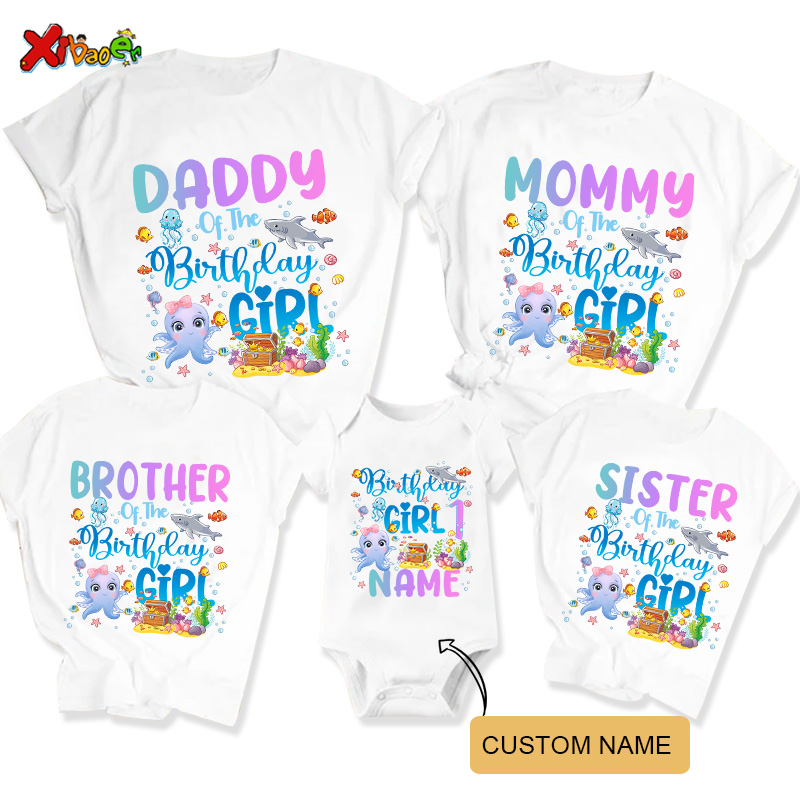 Aquarium Fish And Names - Sea Creatures Family Matching outfits Birthday