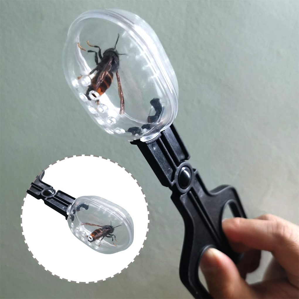 Aquarium Fish Bowl - Portable Transparent Insect Catcher Scissor Indoor