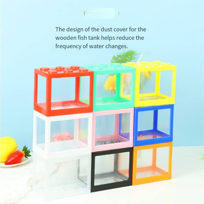 Novelty Block‑Shaped Mini Aqua - огляд і ціна Aquarium Goldfish
