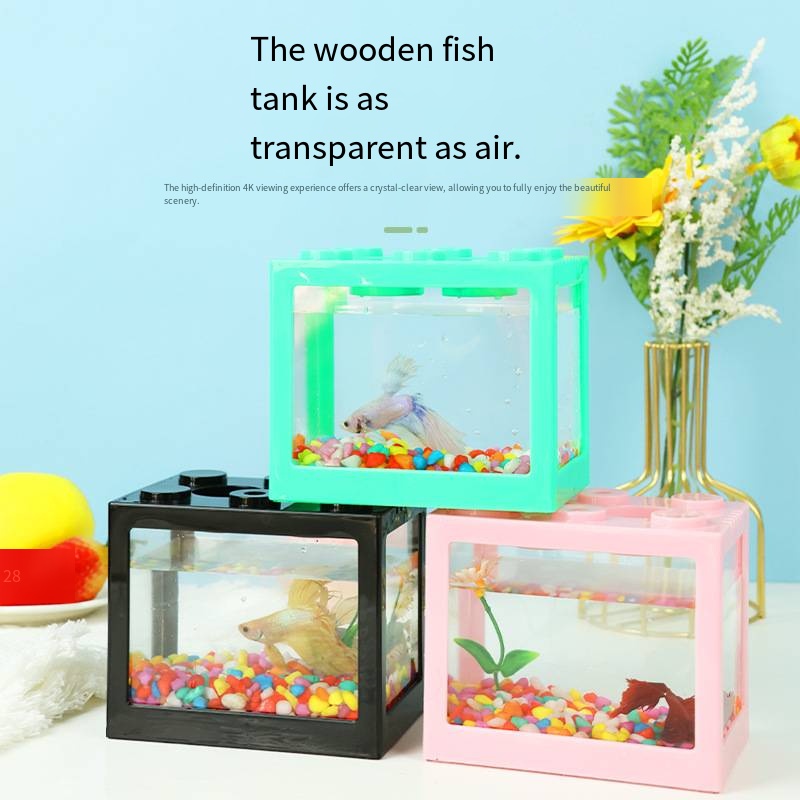 Novelty Block‑Shaped Mini Aqua - огляд і ціна Aquarium Goldfish