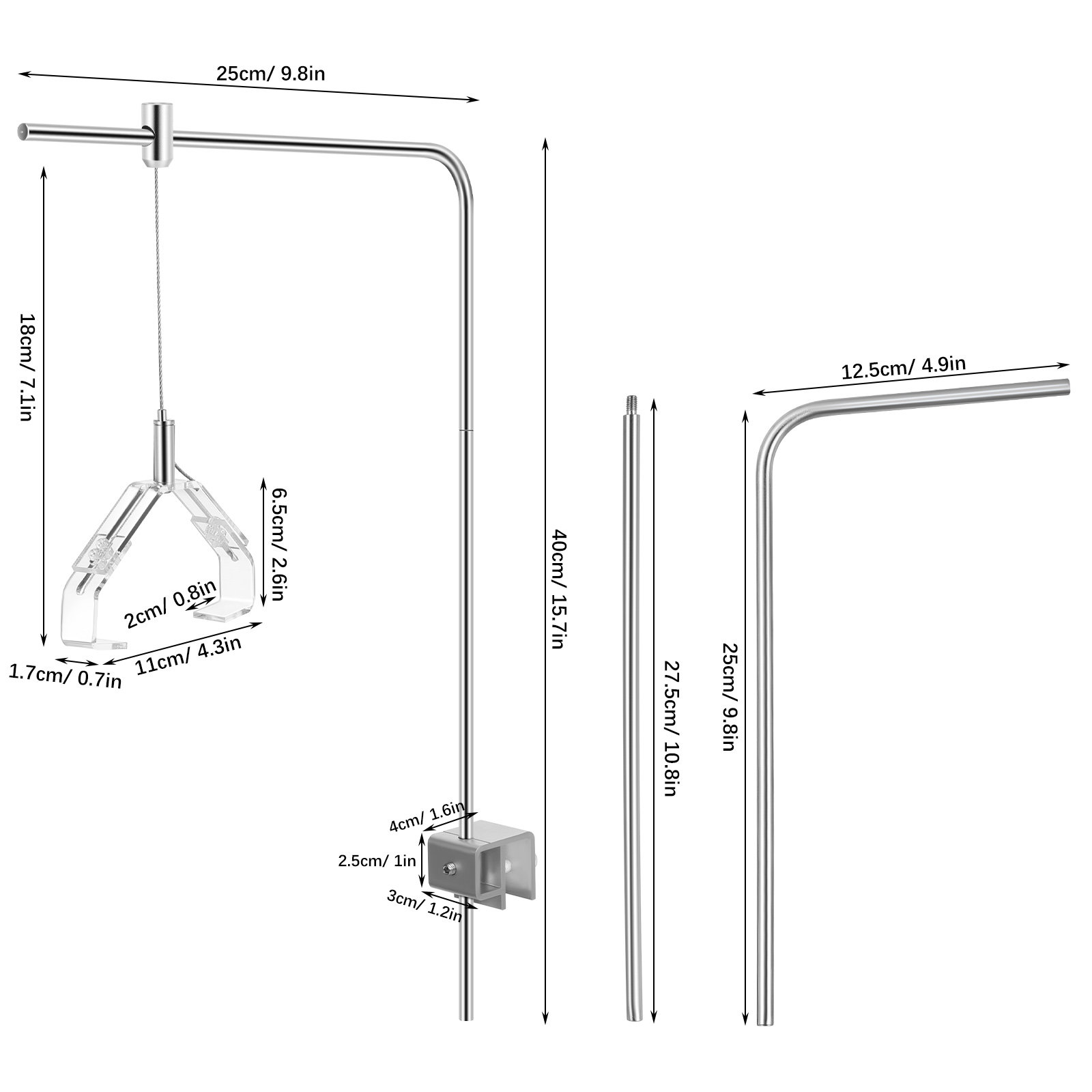 2Pcs Aquarium Lamp Holder Supp - огляд і ціна Aquarium Fish Lamp