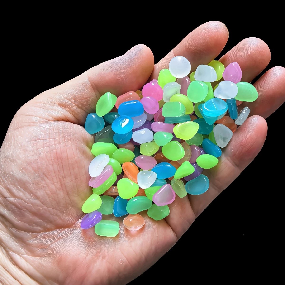 100/200Pcs Luminous Sand Glow  - огляд і ціна Aquarium Fish That Glow In The Dark