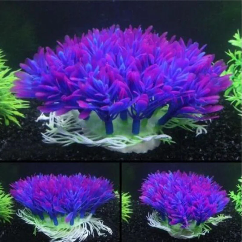 Artificial Wide Short Fish Tan - огляд і ціна Aquarium Fish Green