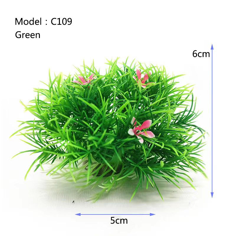 Artificial Wide Short Fish Tan - огляд і ціна Aquarium Fish Green