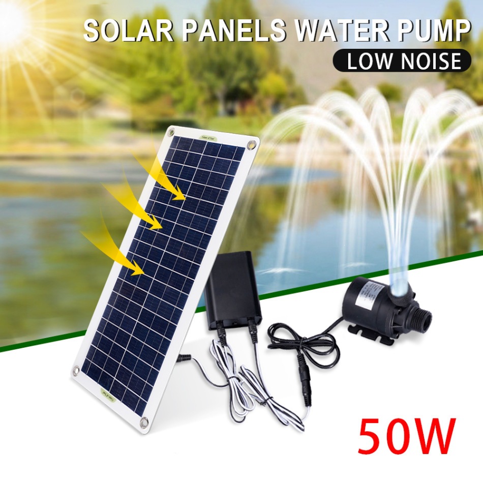 50W Solar Power Water Pump Set - огляд і ціна Aquarium Fish Bowl