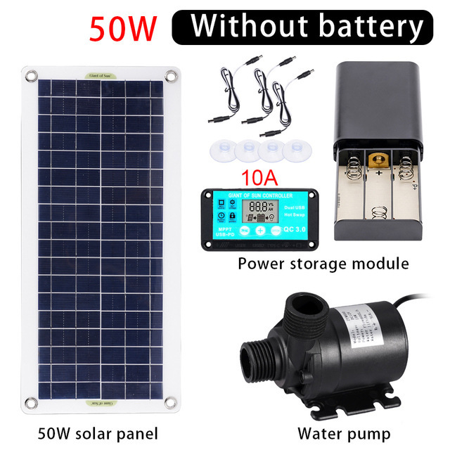 50W Solar Power Water Pump Set - огляд і ціна Aquarium Fish Bowl