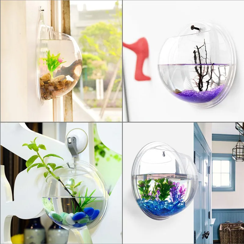 Transparent acrylic hanging wa - огляд і ціна Aquarium Goldfish