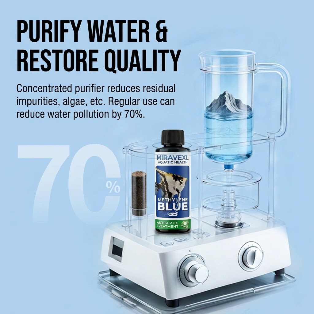 MIRAVEXL 100ml Methylene Blue  - огляд і ціна Aquarium Fish Parasites