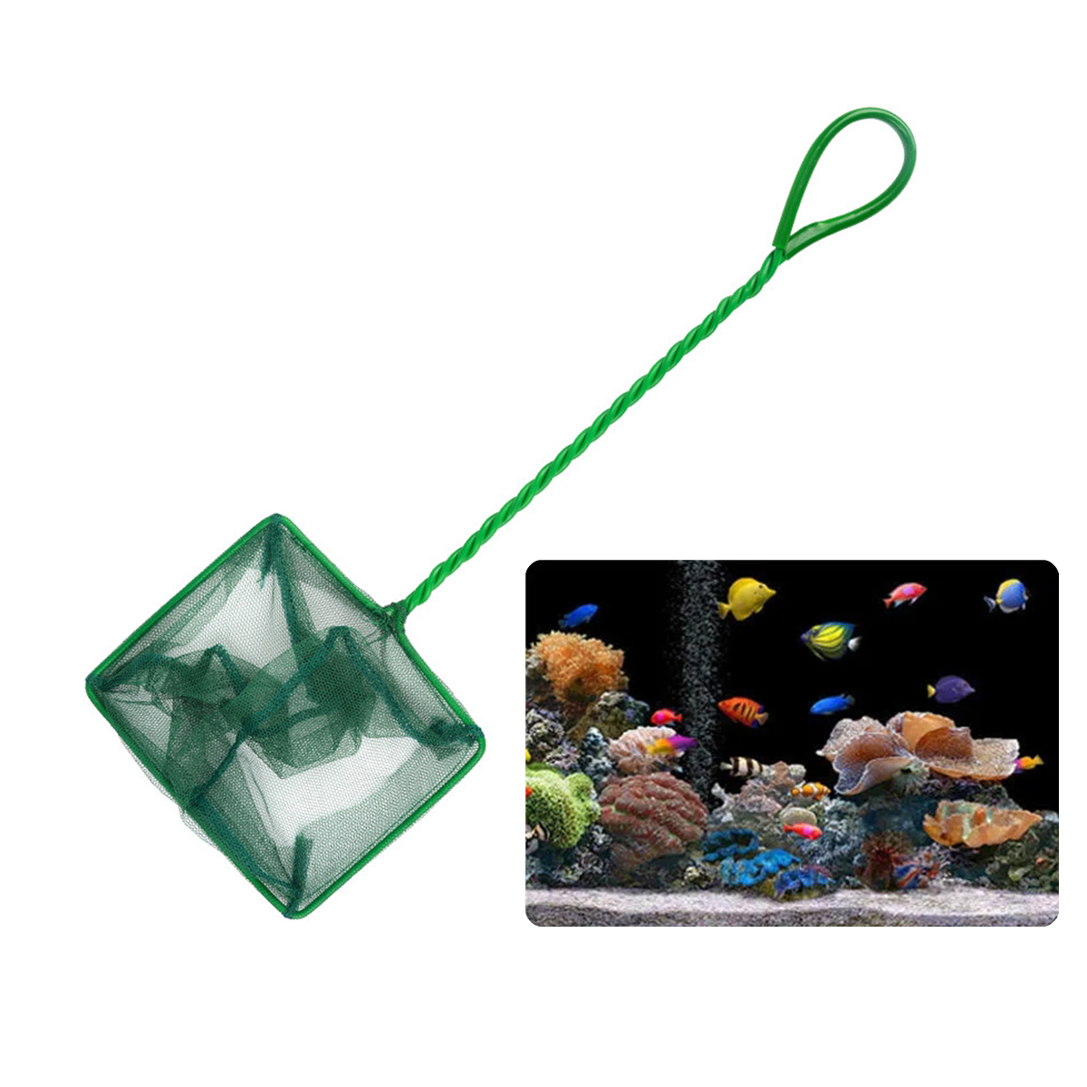 3~10 Inch Portable Nylon Green - огляд і ціна Aquarium Fish Green