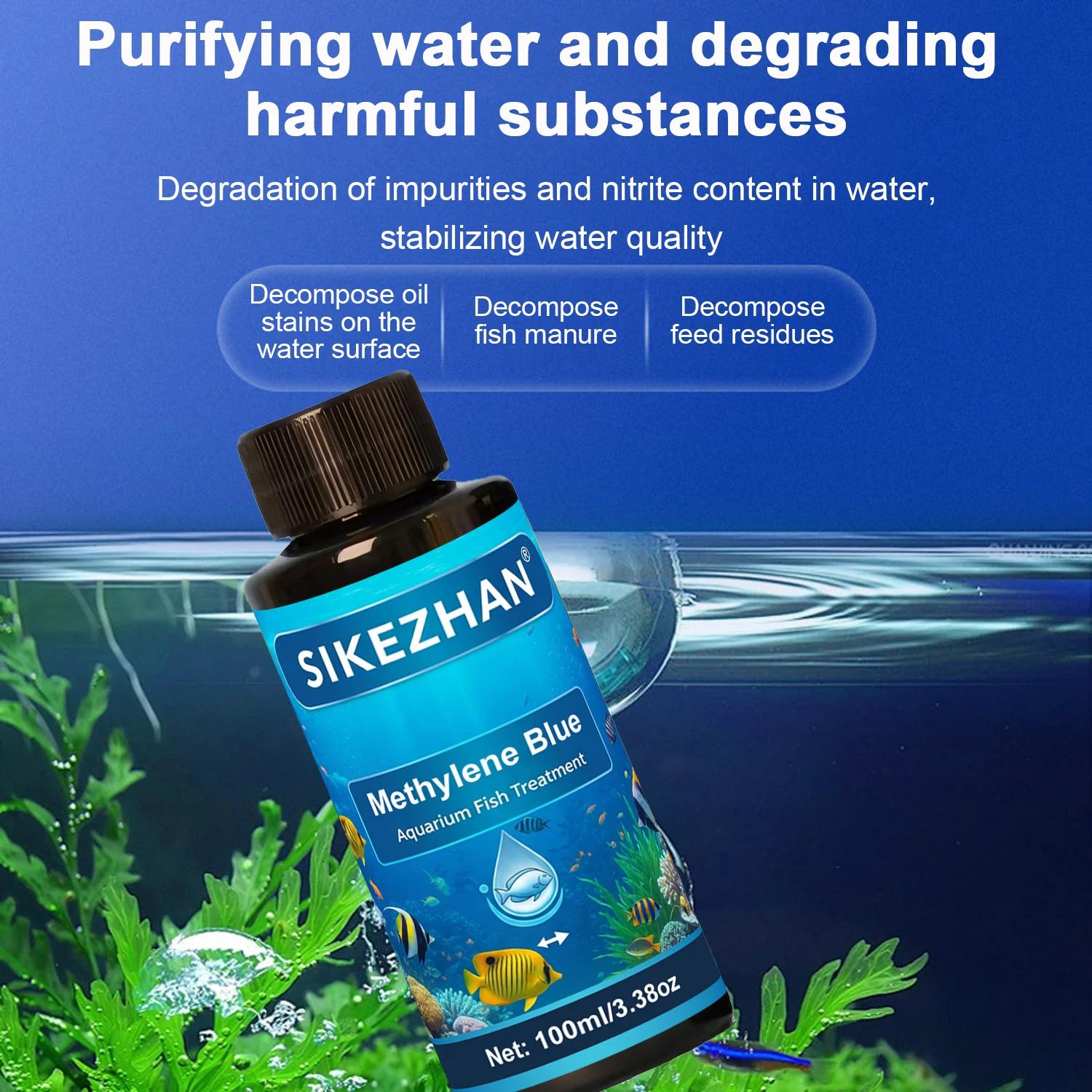 Aquarium Methylene Blue Fish M - огляд і ціна Aquarium Fish Parasites