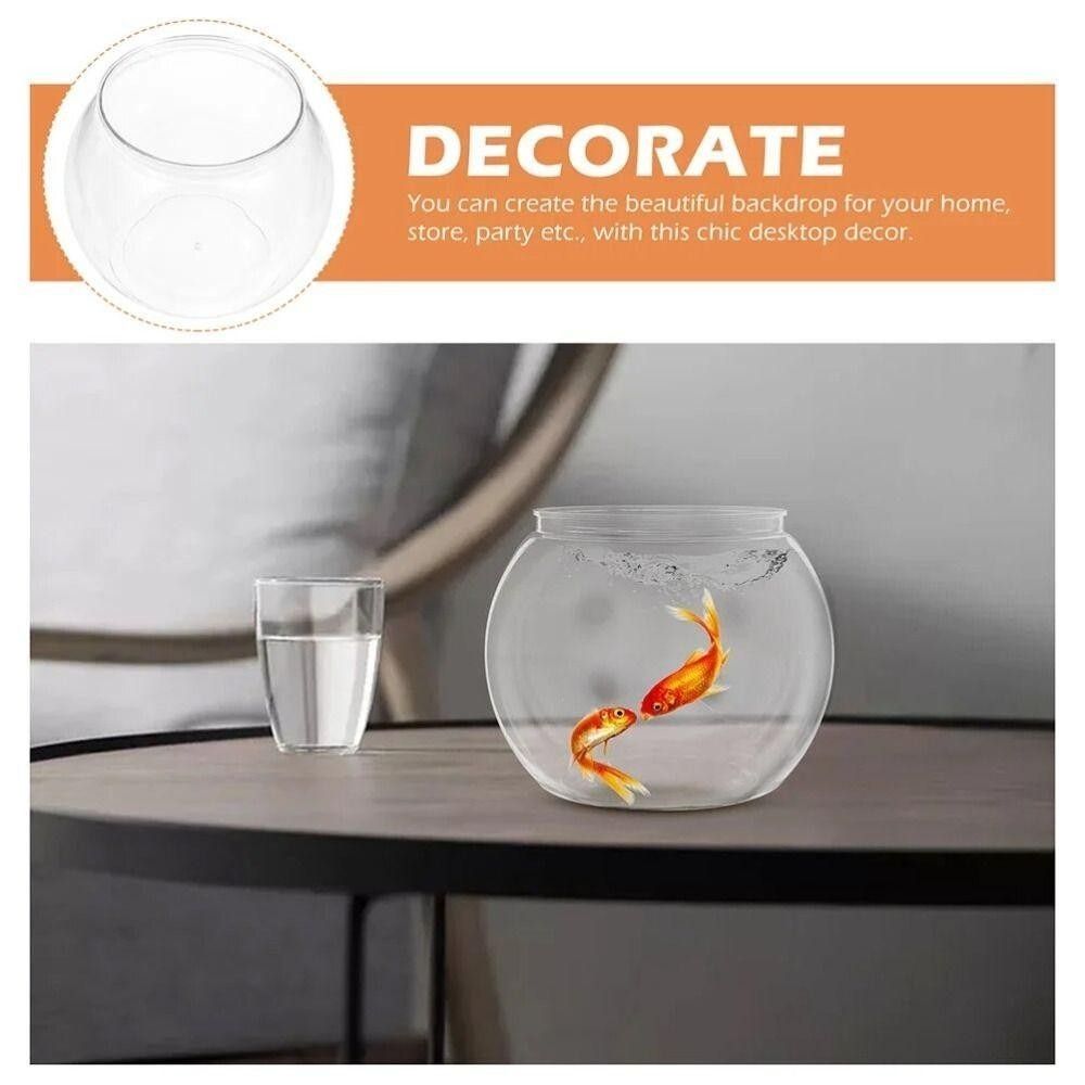 New Transparent Fish Tank Roun - огляд і ціна Aquarium Goldfish