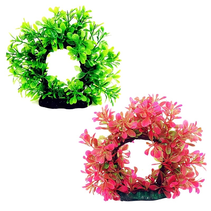 Underwater Wreath Artificial U - огляд і ціна Aquarium Fish Green