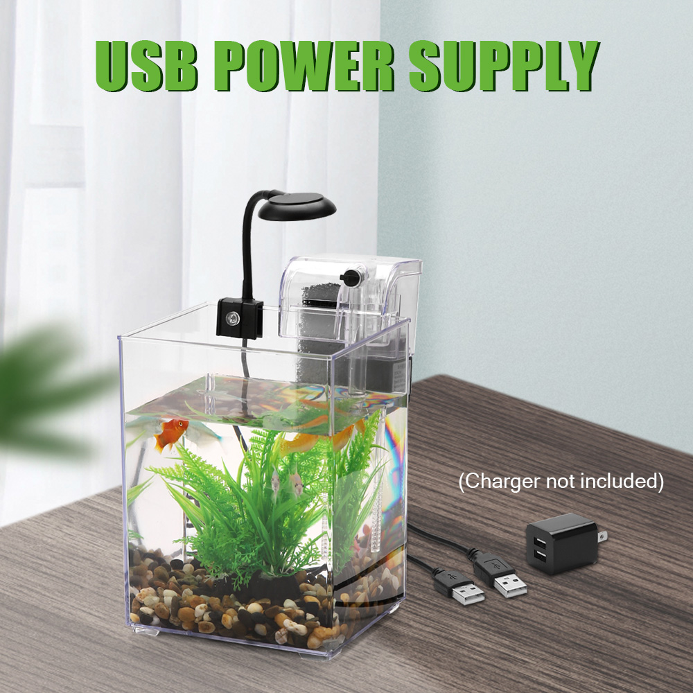 USB Desktop Fish Tank Set-Easy - огляд і ціна Aquarium Goldfish